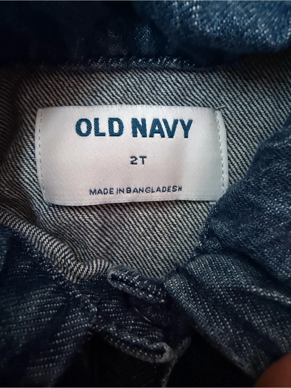 Old Navy Dark Blue Denim Short Sleeve Romper